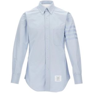 Thom Browne, Heren, Overhemden, Blauw, Maat: S