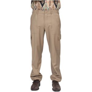 Etro, Heren, Broeken, Bruin, Maat: L Wol,