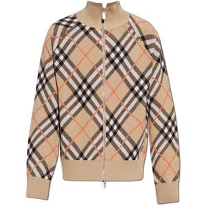 Burberry, Heren, Truien, Beige, Maat: L Wol,