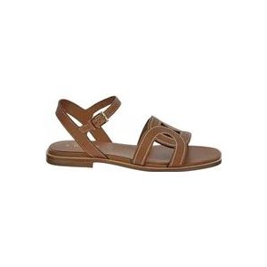 Tod's Leren Sandalen , Brown , Dames , Maat: 39 EU