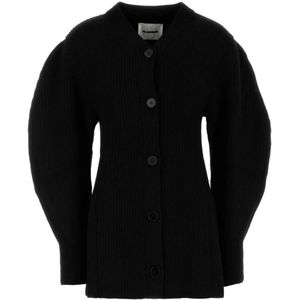Jil Sander, Dames, Truien, Zwart, Maat: S Wol,