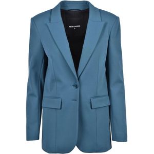 Patrizia Pepe, Dames, Jassen, Blauw, Maat: S Viscose,