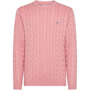 Sun68, Heren, Truien, Roze, Maat: S