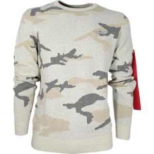 Aeronautica Militare, Heren, Sweatshirts & Hoodies, Beige, Maat: M Katoen,