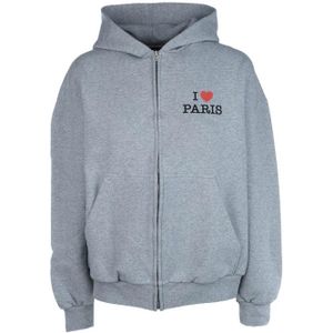 Balenciaga, Dames, Sweatshirts & Hoodies, Grijs, Maat: XS Katoen,