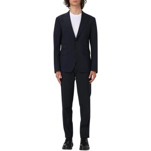 Dsquared2, Heren, Pakken, Blauw, Maat: XL Tweed,