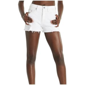 Tommy Hilfiger, Dames, Korte broeken, Wit, Maat: W26 Katoen,