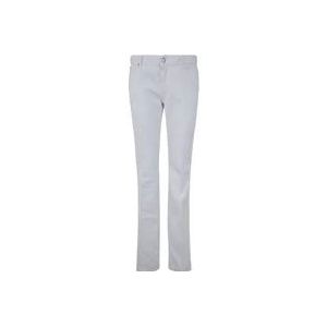 Dsquared2 Witte Flare Jeans Retro Stijl , White , Dames , Maat: XS