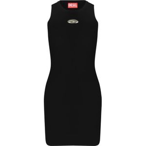 Diesel, Dames, Jurken, Zwart, Maat: XS Viscose,