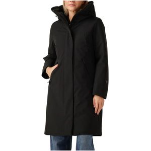 Krakatau - Gaia Technical Fabric Long Parka - Dames - Waterdicht - Met Capuchon