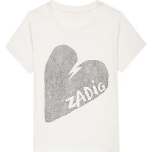 Zadig & Voltaire, Dames, Tops, Wit, Maat: S Katoen,