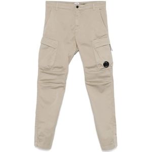 C.p. Company, Heren, Broeken, Beige, Maat: XS Katoen,
