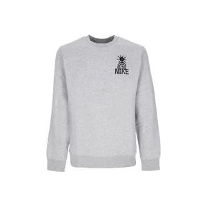 Nike Crewneck Sweatshirt in Donkergrijs/Zwart , Gray , Heren , Maat: XL