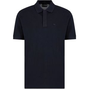 Emporio Armani, Heren, Tops, Blauw, Maat: S Katoen,