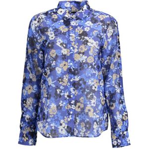 Gant, Dames, Blouses & Shirts, Veelkleurig, Maat: XS Katoen,