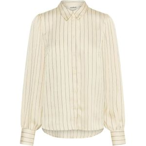 Soaked in Luxury, Dames, Blouses & Shirts, Beige, Maat: XL Poliester,