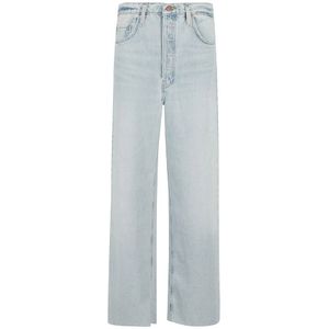 Frame, Dames, Jeans, Blauw, Maat: W27 Katoen,