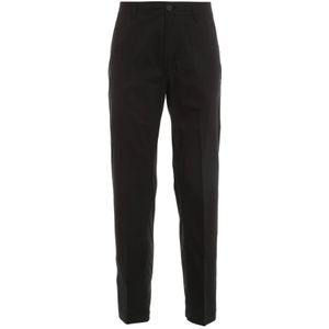 Versace Jeans Couture, Heren, Broeken, Zwart, Maat: XL Katoen,