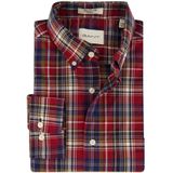 Gant, Heren, Overhemden, Rood, Maat: 5XL Katoen,