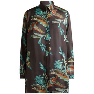 Etro, Dames, Blouses & Shirts, Veelkleurig, Maat: M Zijde,