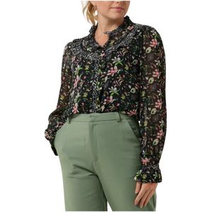 Pom Amsterdam, Dames, Blouses & Shirts, Veelkleurig, Maat: XS Viscose,