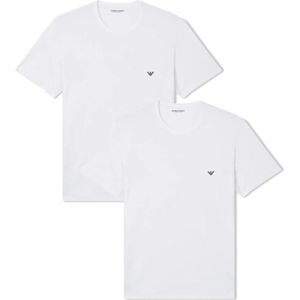 Emporio Armani, Heren, Tops, Wit, Maat: L Katoen,