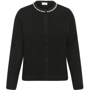 Kaffe Curve, Dames, Truien, Zwart, Maat: S Wol,