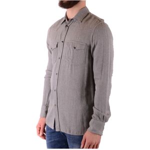 Dondup, Heren, Overhemden, Grijs, Maat: S