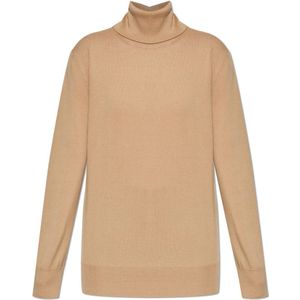 Jil Sander, Dames, Truien, Beige, Maat: XS Wol,