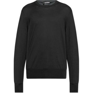Tom Ford, Heren, Truien, Zwart, Maat: M Katoen,