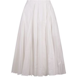 Jil Sander, Dames, Rokken, Wit, Maat: XS Katoen,