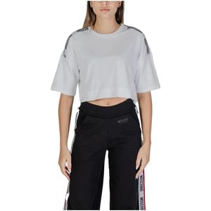 Moschino, Dames, Tops, Wit, Maat: S Katoen,