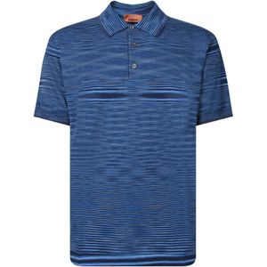 Missoni, Heren, Tops, Blauw, Maat: S Katoen,