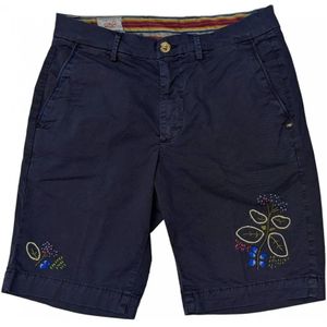 Bob, Heren, Korte broeken, Blauw, Maat: XL Katoen,