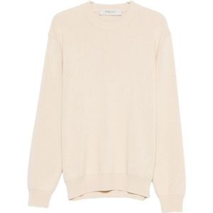 Golden Goose, Heren, Truien, Beige, Maat: M Katoen,