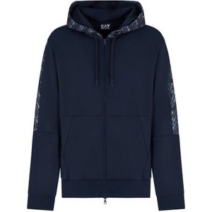 EA7 - 7M000209_AF12660 - Sweater - Navy Melange - Katoen