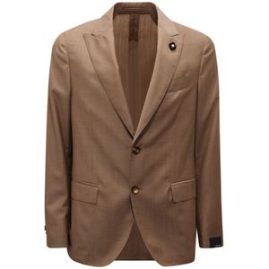 Lardini, Heren, Jassen, Bruin, Maat: L