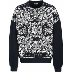 Dolce & Gabbana, Heren, Truien, Zwart, Maat: XL
