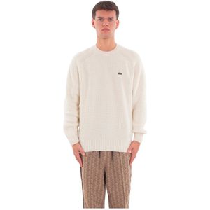 Lacoste, Heren, Truien, Wit, Maat: M Wol,