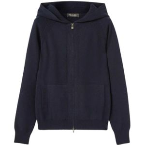 Loro Piana, Dames, Sweatshirts & Hoodies, Blauw, Maat: XS Kasjmier,
