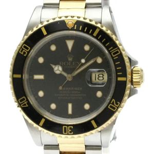 Rolex Vintage, Heren, Pre-owned, Zwart, Maat: ONE Size