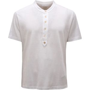 Eleventy, Heren, Tops, Wit, Maat: S Linnen,