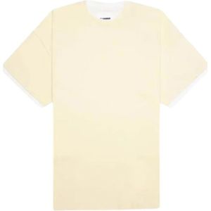 Jil Sander, Heren, Tops, Beige, Maat: M Katoen,