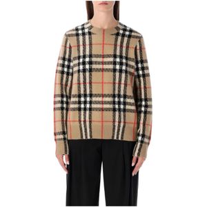 Burberry, Dames, Truien, Veelkleurig, Maat: L Wol,