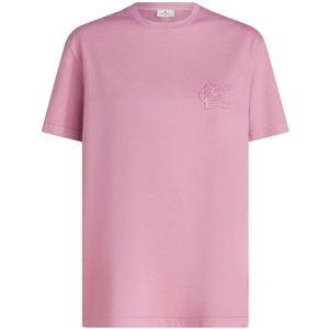 Etro, Dames, Tops, Roze, Maat: L Katoen,