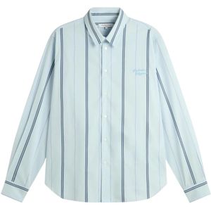 Maison Kitsuné, Heren, Overhemden, Blauw, Maat: XL Katoen,