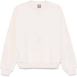 New Balance, Dames, Sweatshirts & Hoodies, Beige, Maat: M