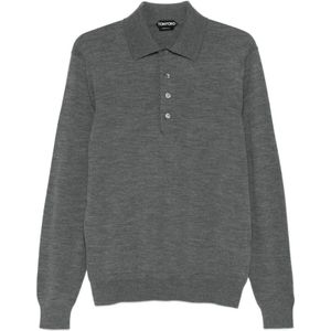 Tom Ford, Heren, Tops, Grijs, Maat: S