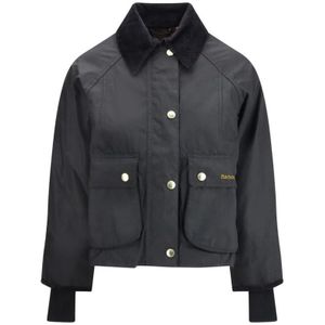Barbour, Dames, Jassen, Zwart, Maat: S Katoen,