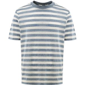 Gran Sasso, Heren, Tops, Blauw, Maat: L Katoen,